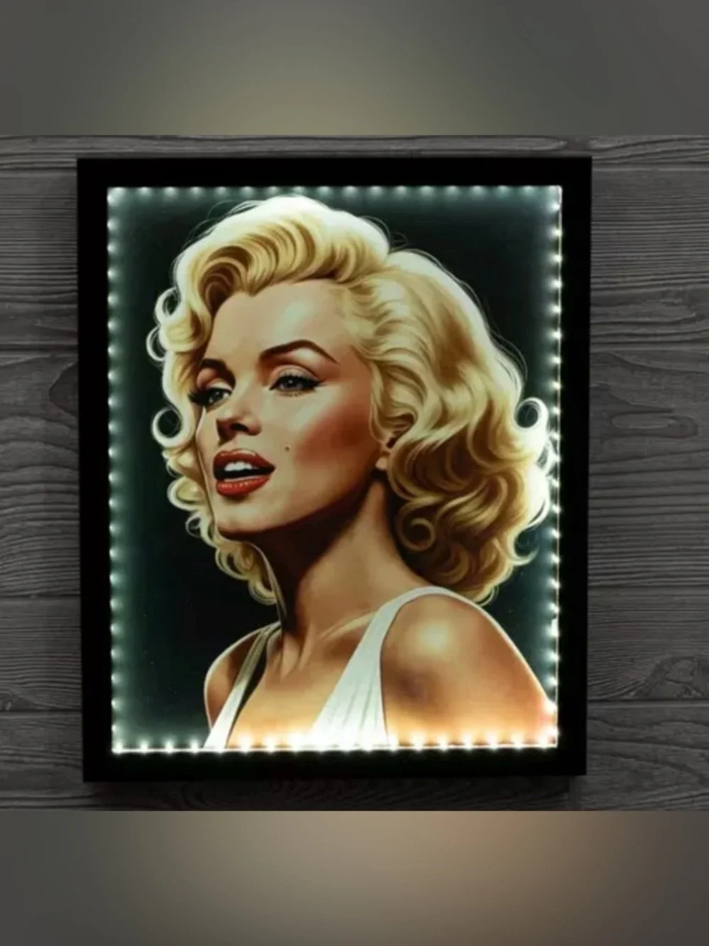 Marylin Monroe Light Up Framed Wall Decor 16x13